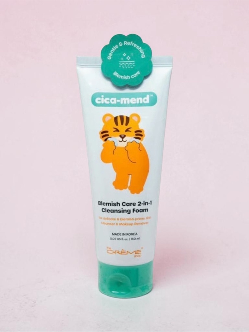 🐯 Crème Shop Cica-Mend Blemish Care 2-in-1 Cleansing Foam 🐯